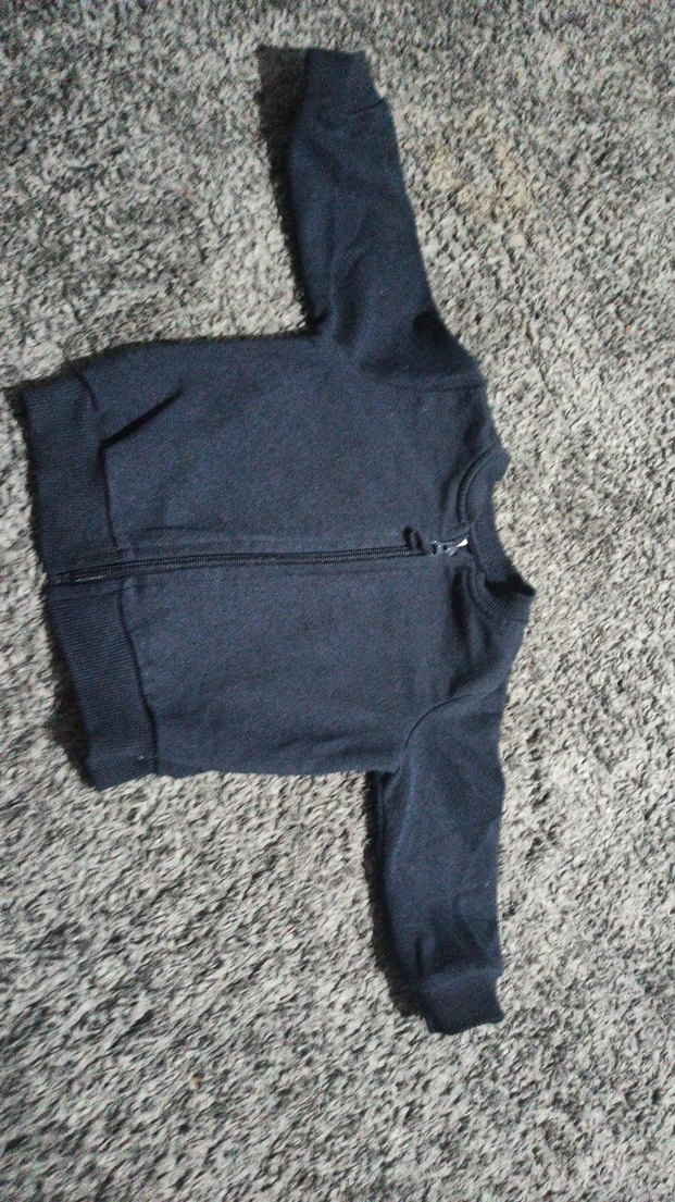 Erkek Çocuk Gri Fermuarlı Sweatshirt - Görsel 2