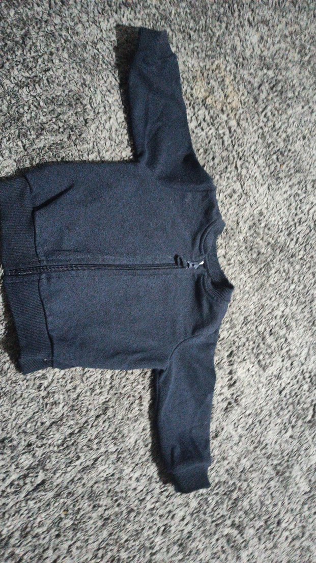 Erkek Çocuk Gri Fermuarlı Sweatshirt - Görsel 3