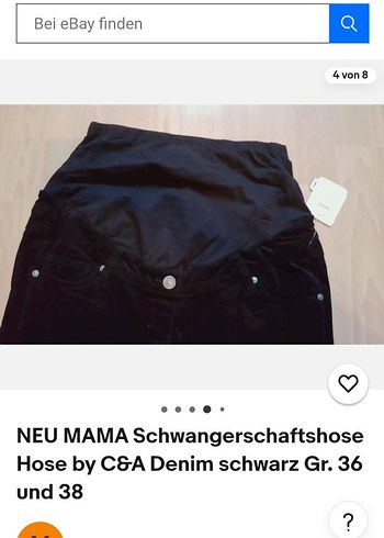 Siyah Süet Hamile Pantolonu Kemerli 44 beden - Görsel 5