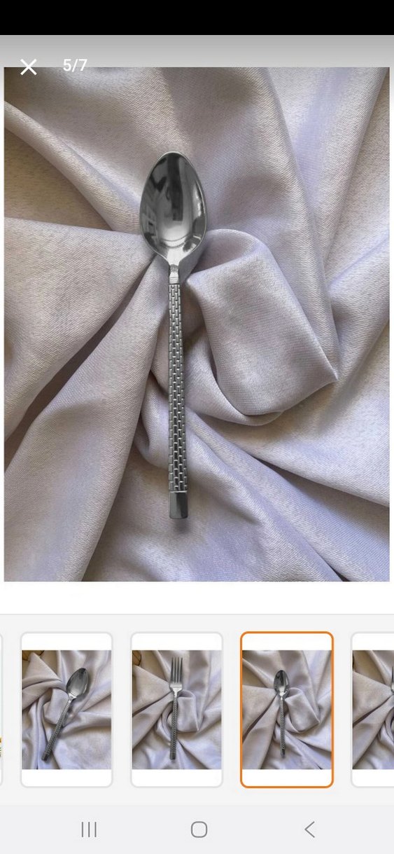 Gül Çelik 30 Parça Siyah Çatal Kaşık Seti - Görsel 2