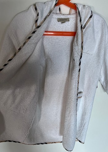 Beyaz Çocuk Bornoz - Görsel 5