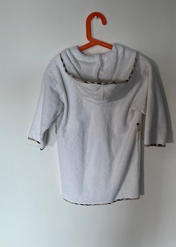 Beyaz Çocuk Bornoz - Görsel 3