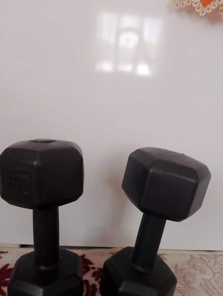 Siyah 5kg çift Dambıl Seti - Görsel 2