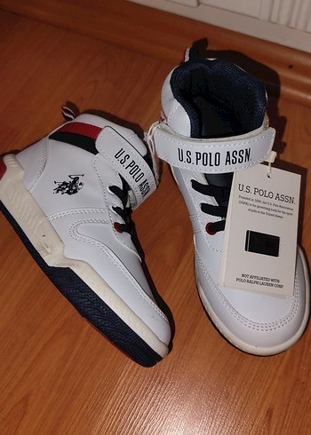 Beyaz Erkek Çocuk Spor Ayakkabı Velcro - Görsel 2