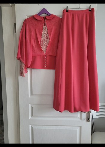 Pembe Uzun Kollu Kadın Elbise - Görsel 4