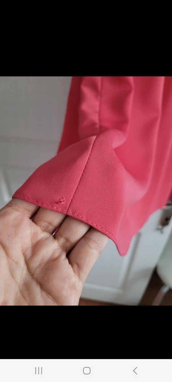 Pembe Uzun Kollu Kadın Elbise - Görsel 5