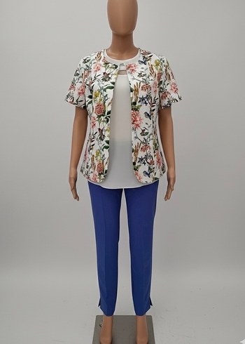 ADL Mavi Kadın Kumaş Pantolon - Görsel 4