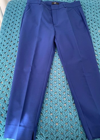 ADL Mavi Kadın Kumaş Pantolon - Görsel 3