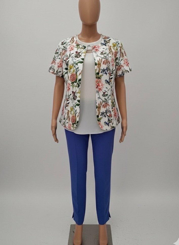 ADL Mavi Kadın Kumaş Pantolon - Görsel 4