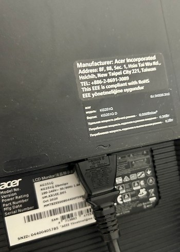 ACER 23.8 Full HD Gaming Monitör  75Hz / 1ms / IPS - Görsel 5