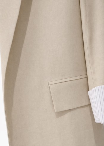 Stradivarius Keten Ceket  Hiç Giyilmedi - Görsel 3