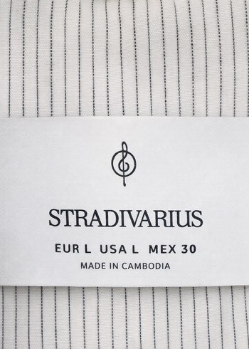 Stradivarius Keten Ceket  Hiç Giyilmedi - Görsel 4