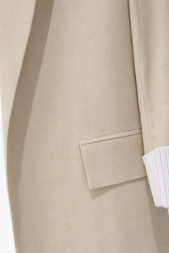 Stradivarius Keten Ceket  Hiç Giyilmedi - Görsel 3