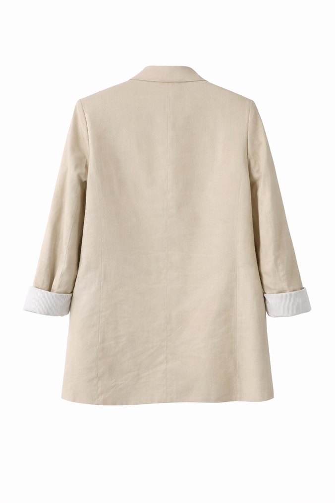 Stradivarius Keten Ceket  Hiç Giyilmedi - Görsel 2