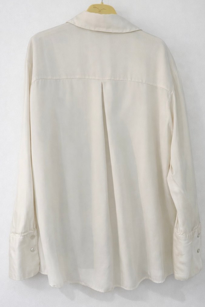 Zara Beyaz Şifon Gömlek  Hiç Giyilmedi - Görsel 3