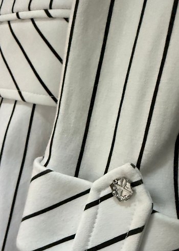 Çizgili Şık Ceket / Blazer  Günlük & Ofis Kullanıma Uygun - Görsel 4