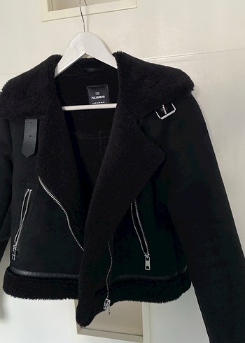 Siyah Süet Kürklü Kadın Ceket - Görsel 3