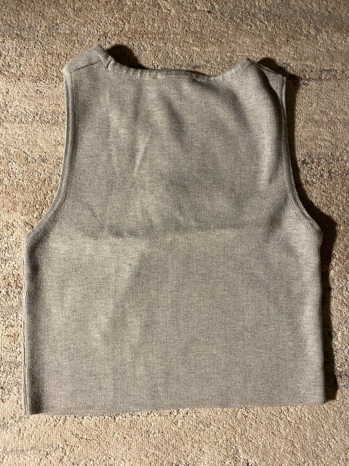 Gri Kolsuz dilvin bluz - Görsel 4