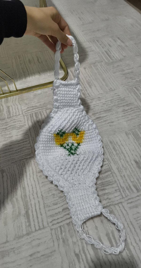 El Yapımı Nakışlı Banyo Lifi-Siirt Sırt İpi - Görsel 2