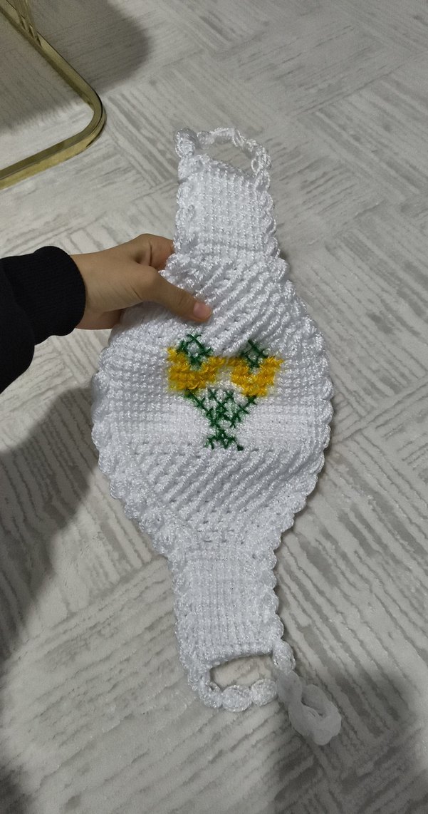 El Yapımı Nakışlı Banyo Lifi-Siirt Sırt İpi - Görsel 5