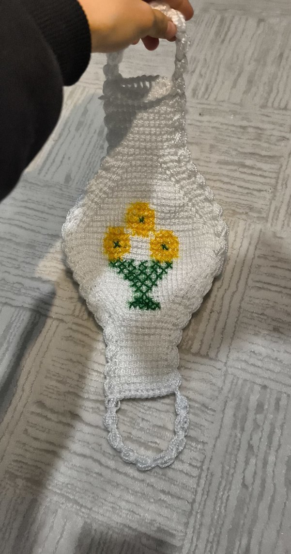 El Yapımı Nakışlı Banyo Lifi-Siirt ipi - Görsel 5