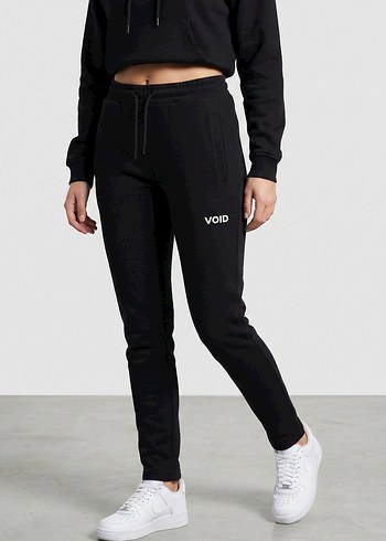 Siyah Rahat Kesim Void Kadın Eşofman Altı - Görsel 2