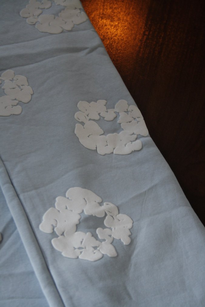 Unisex Beyaz Desenli Gri Eşofman - Görsel 2