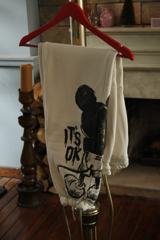 Gri Baskılı Unisex Rahat Kesim Eşofman - Görsel 3