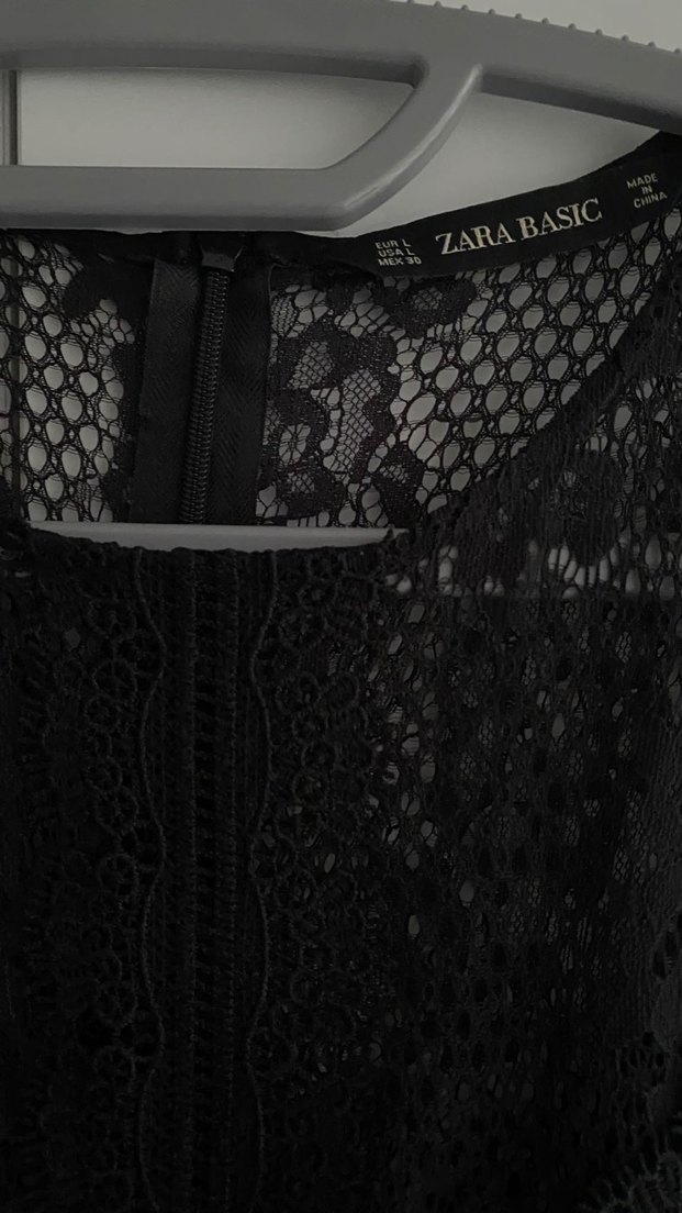 Zara Siyah Dantel  Kadın Elbise - Görsel 2