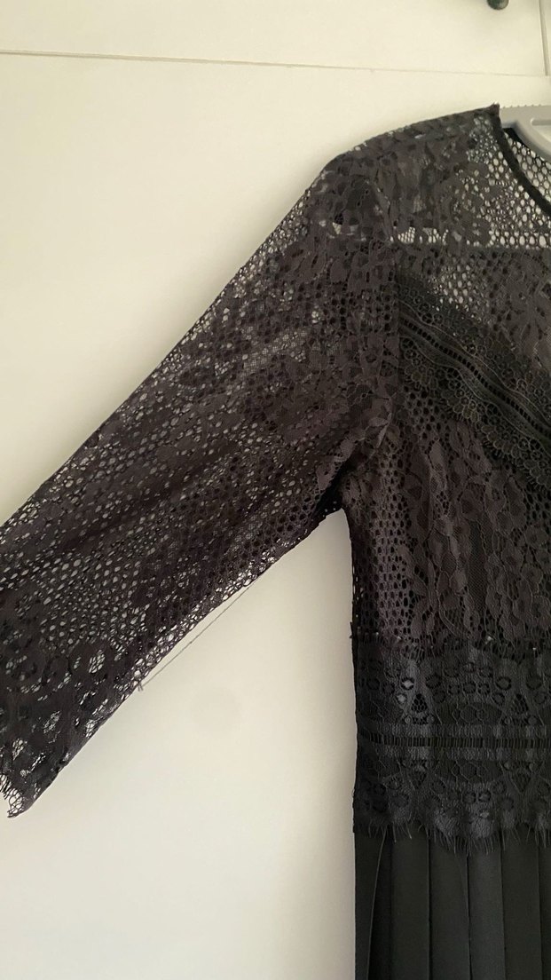 Zara Siyah Dantel  Kadın Elbise - Görsel 3