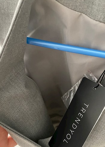 Düğmeli Gri Kadın Yelek - Görsel 3