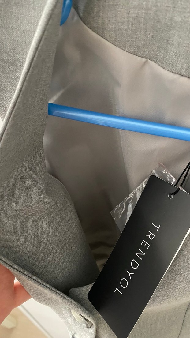 Düğmeli Gri Kadın Yelek - Görsel 3