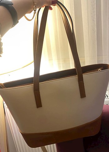 Bej Kadın Omuz Çantası - Görsel 3