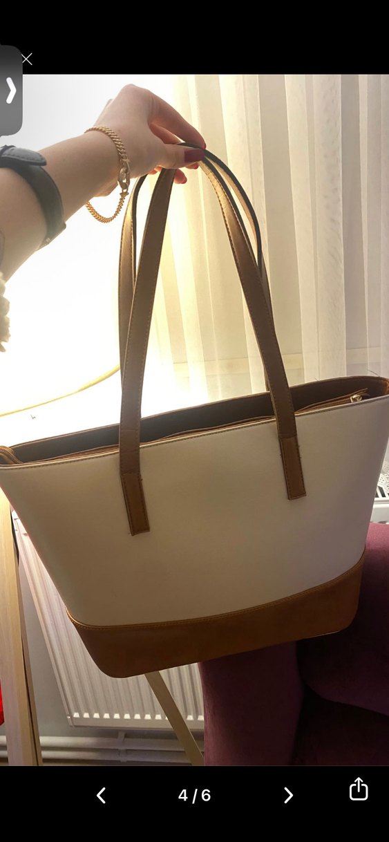 Bej Kadın Omuz Çantası - Görsel 3