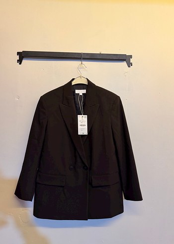 Düğmeli Kahverengi Kadın Blazer Ceket - Görsel 4