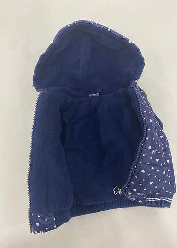 Kapüşonlu Nakışlı Kız Çocuk Şişme Yelek 12-18 Ay - Görsel 2