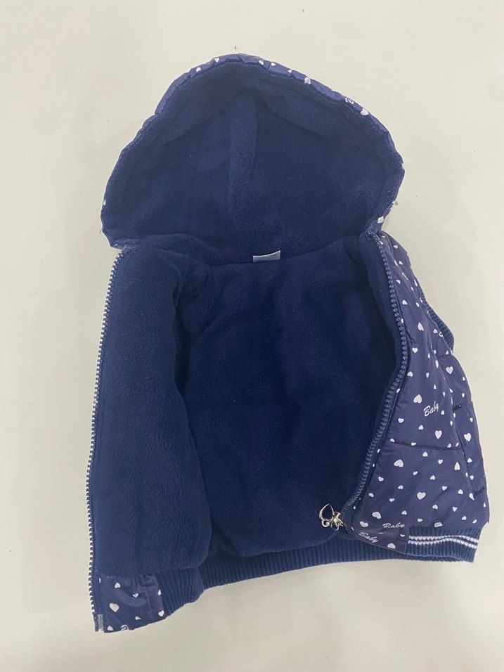 Kapüşonlu Nakışlı Kız Çocuk Şişme Yelek 12-18 Ay - Görsel 2