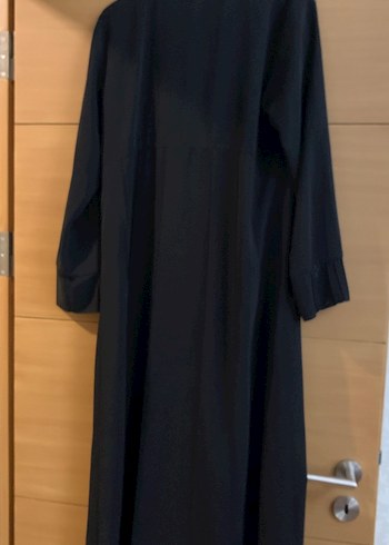 Uzun Kollu Siyah Kadın Ferace - Görsel 4