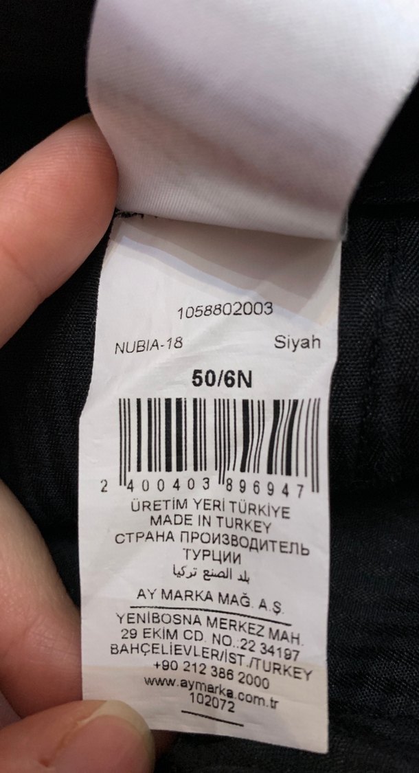 Siyah Erkek Kumaş Pantolon - Görsel 4