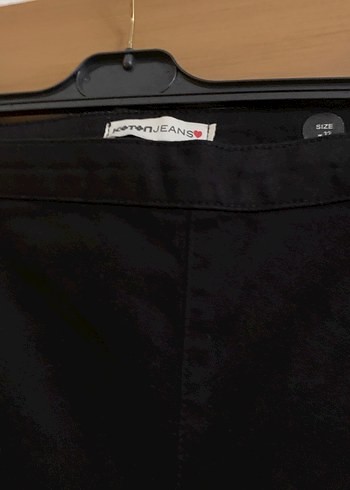 Kadın Siyah Midi DenimPantolon - Görsel 2