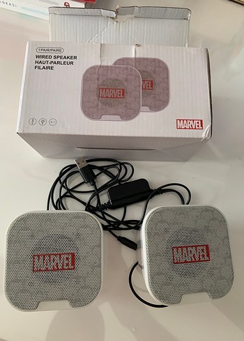 Marvel Kablolu Beyaz Hoparlör - Görsel 2