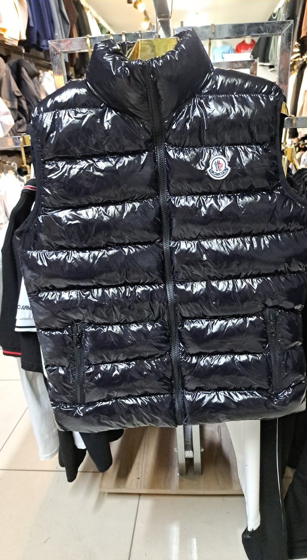 Erkek Siyah Parlak Kısa Şişme Yelek bedenleri vardır - Görsel 3