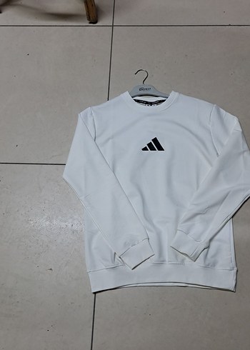 Beyaz Erkek Sweatshirt bedenleri vardır - Görsel 2