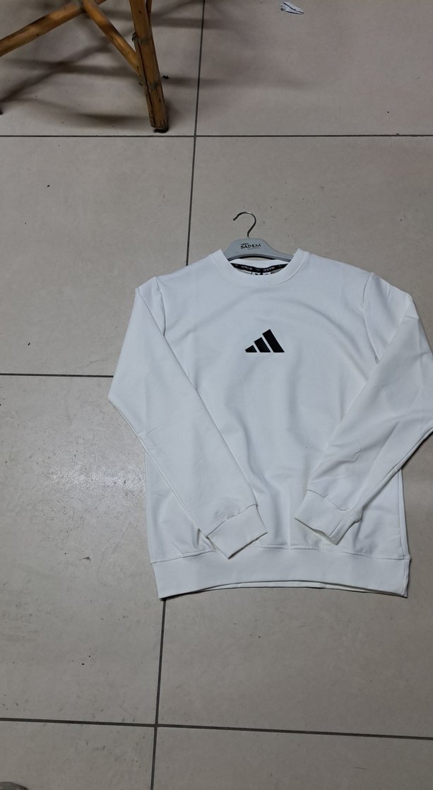 Beyaz Erkek Sweatshirt bedenleri vardır - Görsel 2