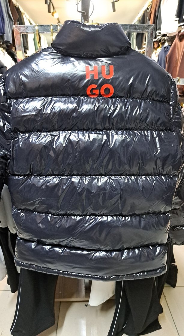 Siyah Kapitone Erkek Mont - HUGO bedenleri vardır - Görsel 3