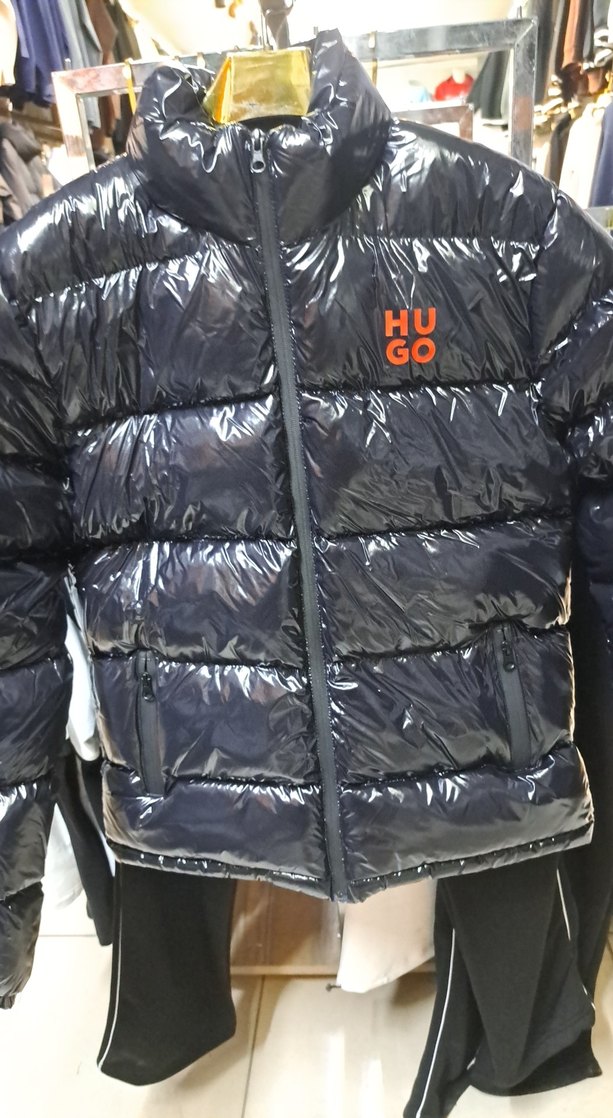 Siyah Kapitone Erkek Mont - HUGO bedenleri vardır - Görsel 2