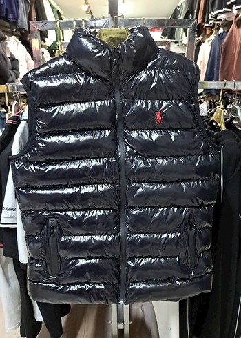 Erkek Siyah Kısa Parlak Şişme Yelek bedenleri vardır - Görsel 3