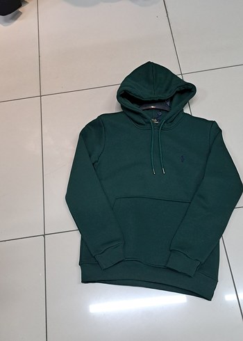 Erkek Yeşil Kapüşonlu Sweatshirt - Görsel 3