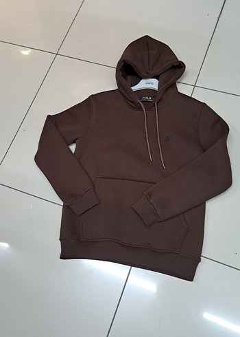 Kahverengi Kapüşonlu Erkek Sweatshirt - Görsel 3