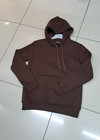 Kahverengi Kapüşonlu Erkek Sweatshirt - Görsel 2